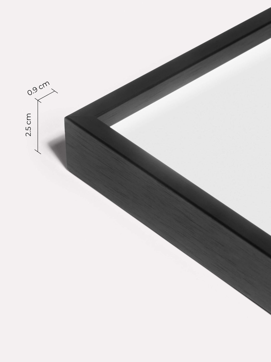 Thin Frame, Black, 40x60 cm - Close-up view